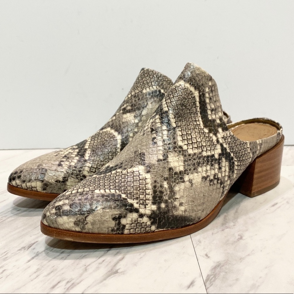 Steven by Steve Madden Deandra Snakeprint Mule 6M